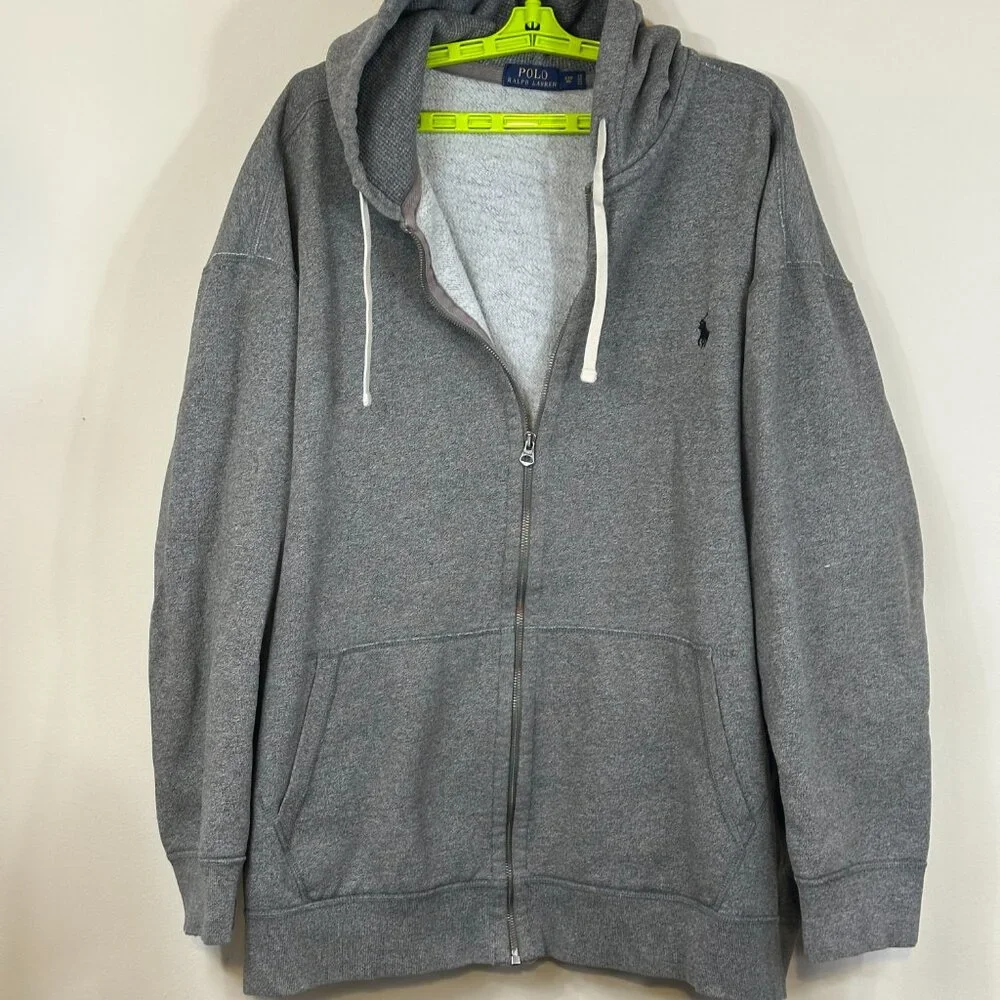 Ralph Lauren Polo Full Zip Thermal Lined Hood Jacket 4XB Big EUC